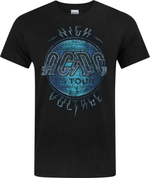 Actual product image AC/DC Mens High Voltage Tour 75' T-Shirt (S)