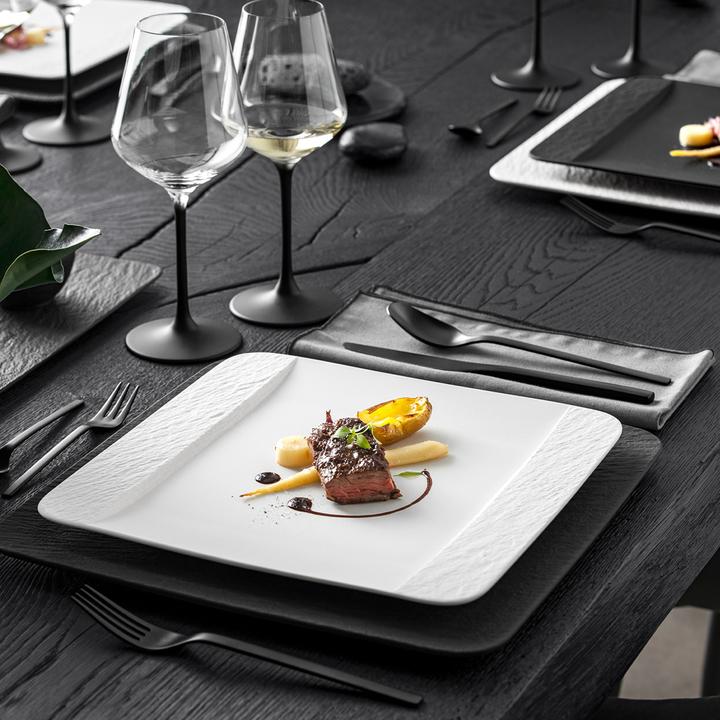 Produktbild Villeroy & Boch Speiseteller quadratisch Manufacture Rock blanc (1 x)