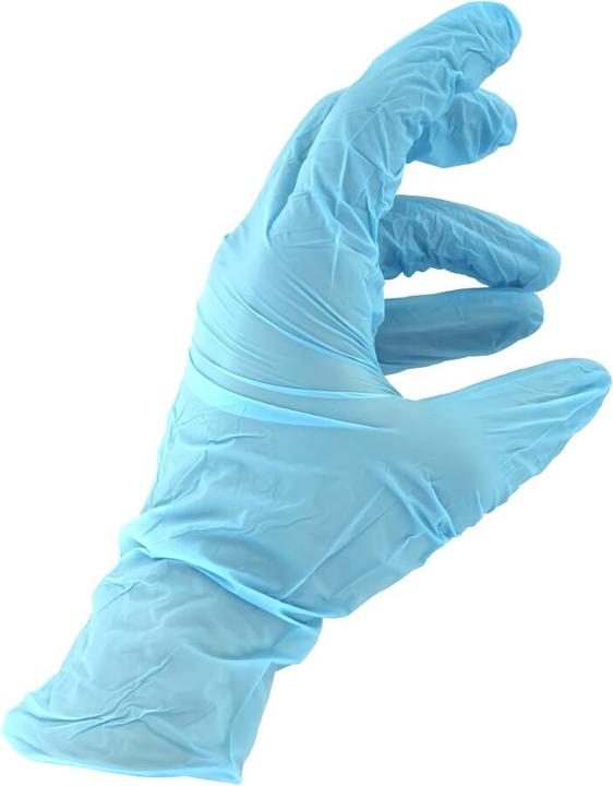 Actual product image OEM MUMU nitrile gloves, powder-free, 200 pieces, size L, blue (L)