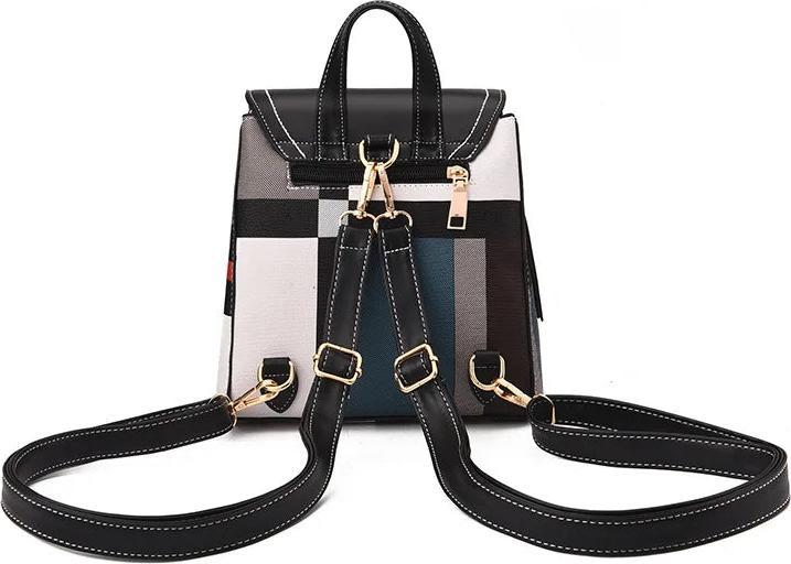 Immagine prodotto Only-Bags.Store Zaino Splice zaino in pelle PU a scacchi zaino multifunzionale zaino per adolescenti borsa scuola