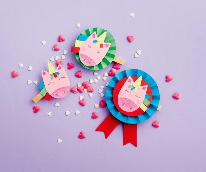 Actual product image Unicorn craft box. With instructions, craft materials and activity book
