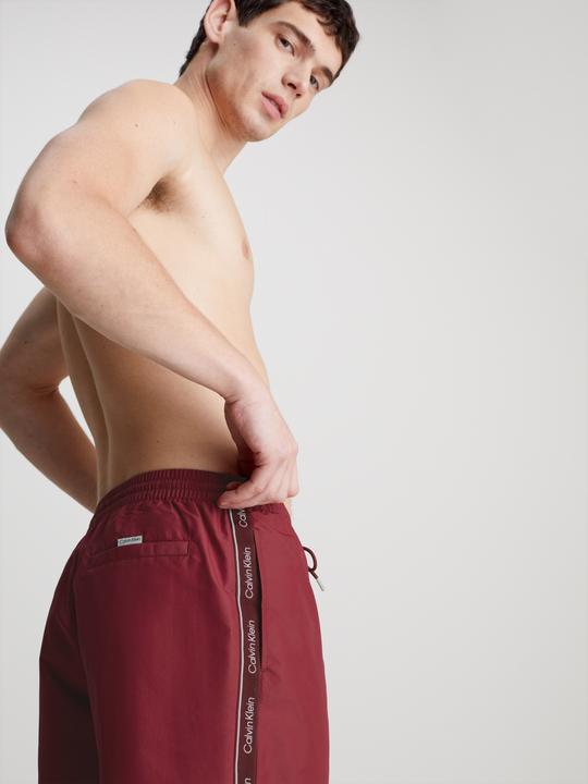 Produktbild Calvin Klein Medium Drawstring Heren Zwembroek - Cordovan - Maat S (S)