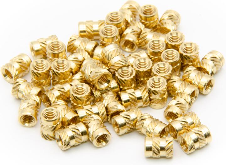Produktbild Purecrea M3x6mm Gewindeeinsätze Messing Insert 50Stk (Ersatzteile)