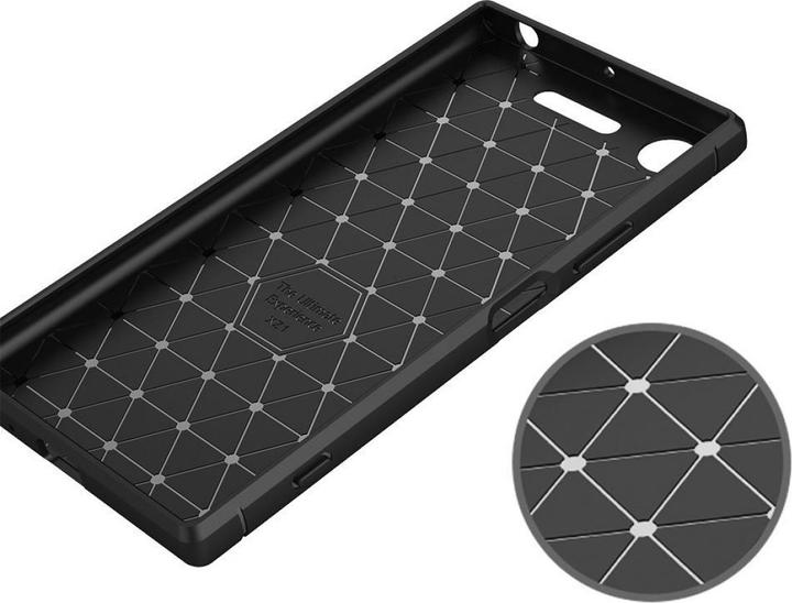 Produktbild Screenguard Sony Xperia XZ1 Hülle Carbon Brushed Soft TPU (Sony Xperia XZ1)