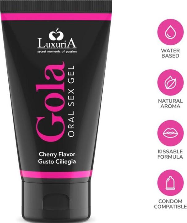 Actual product image Luxuria Oral Sex Gel Cherry Flavor 30 ml (30 ml)