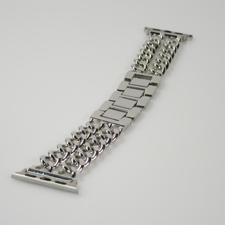 Produktbild PhoneLook Luxuriöses Edelstahl Armband mit unsichtbarem Verschluss (41 mm, 38 mm, 40 mm, Aluminium)