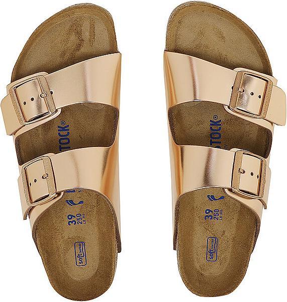 Actual product image Birkenstock Arizona Soft Bedding Natural Leather Narrow (41)