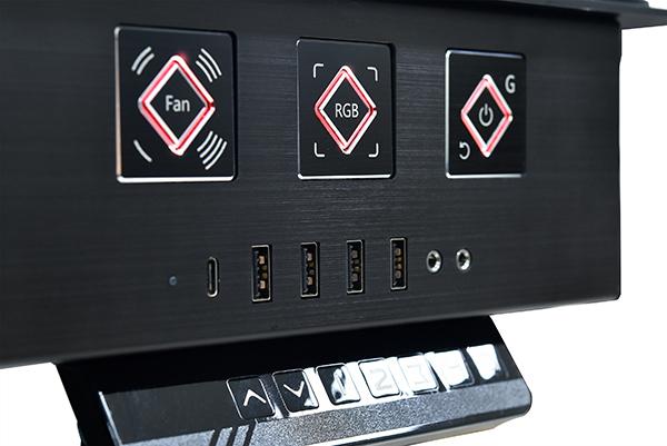 Produktbild Lian-Li DK-04F Schreibtischkoffer (höhenverstellbar) - Schwarz (ATX, mATX, Mini-ITX, E-ATX)