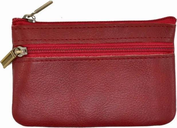 Only-Bags.Store Vintage Crazy Horse Leder Münze Geldbörse Echtes Leder Reissverschluss Münze Brieftasche Retro Key