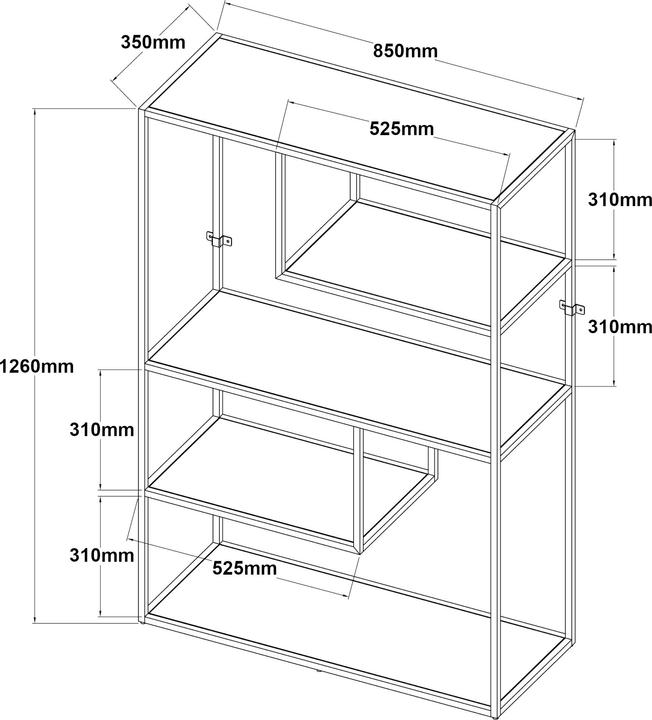 Image du produit En.Casa Sievi (85 x 35 x 126 cm)