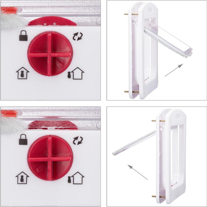 Actual product image Relaxdays 4 Way Pet Door (Magnetic cat flap)