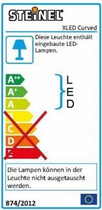 Label énergétique Steinel XLED curved (1125 lm, IP44)