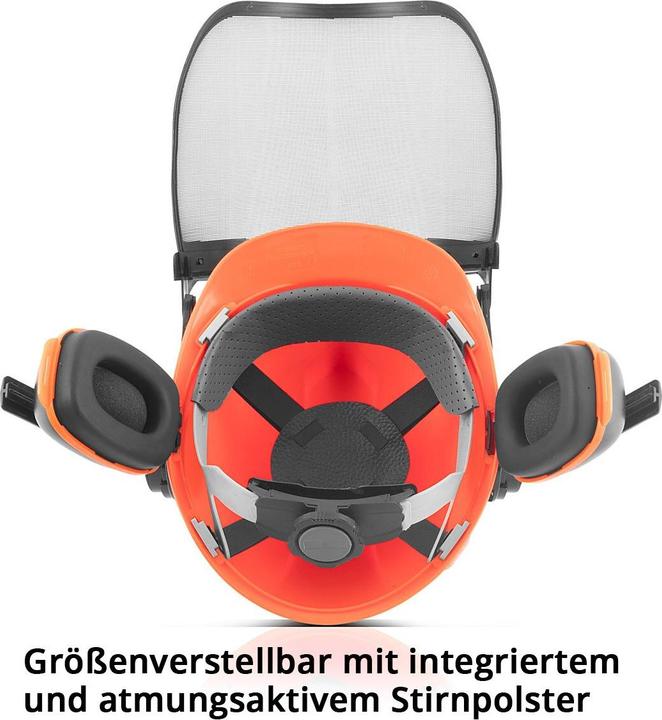 Actual product image Stahlwerk Forest helmet FH-100 ST with visor and hearing protection EN397 EN352 EN1731 (52 - 66 cm)