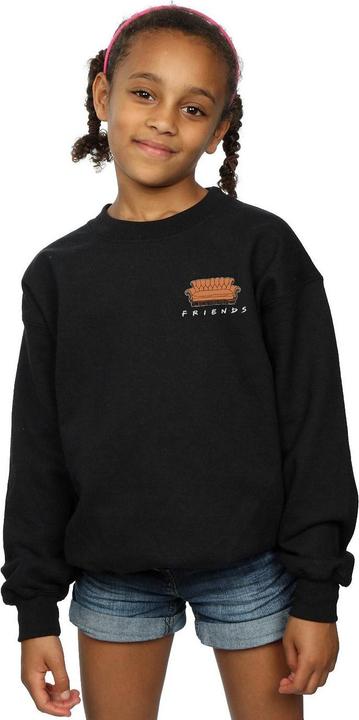 Actual product image Friends Girls Couch Breast Print Sweatshirt (140, 146)