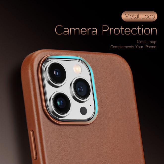 Actual product image Dux Ducis Naples Series Genuine Leather Case (Apple iPhone 14 Pro Max)