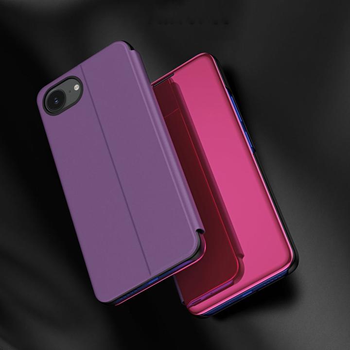 Immagine prodotto Hurtel Back panel cover Clear View Case for iPhone 16e Flip Cover - Pink (Apple iPhone 16e)