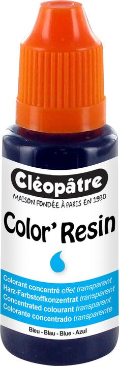 Produktbild Cléopâtre COLOR'RESIN, transp. Harzfarbe 15 ml (Blau, 15 ml)