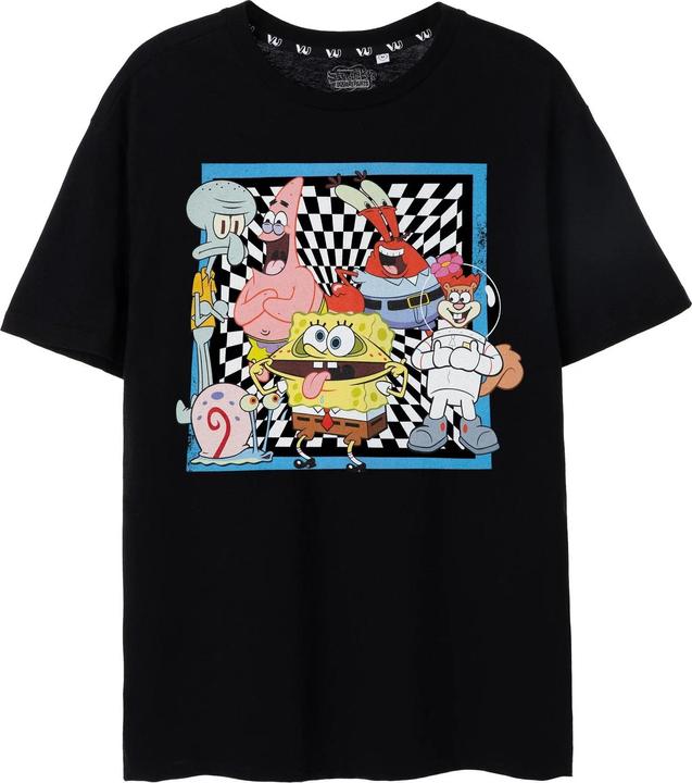 Actual product image Spongebob Squarepants Mens Group Shot Short-Sleeved T-Shirt (XXL)