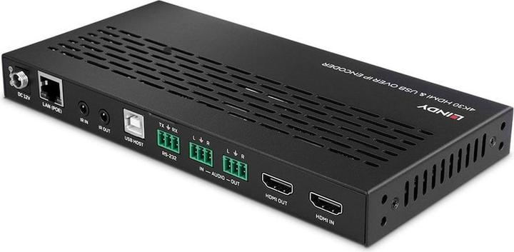 Actual product image Lindy 4K30 HDMI & USB over IP Encoder Multicast & Videowall