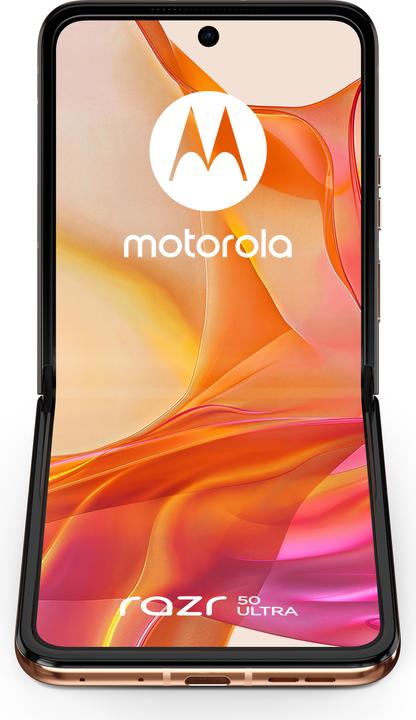 Actual product image Motorola Razr 50 Ultra (512 GB, Peach Fuzz, 6.90", SIM + eSIM, 50 Mpx)