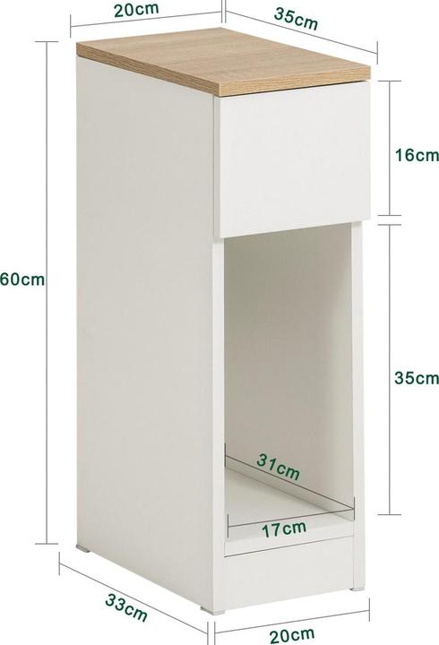 Image du produit SoBuy FBT111-WN (20 x 35 x 60 cm)