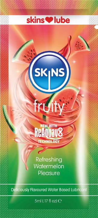 Actual product image Skins Watermelon Water Based Lubricant - 5ml Foil (5 ml)