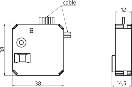 Actual product image BEG DALILINK input module PBM-DALILINK-4W