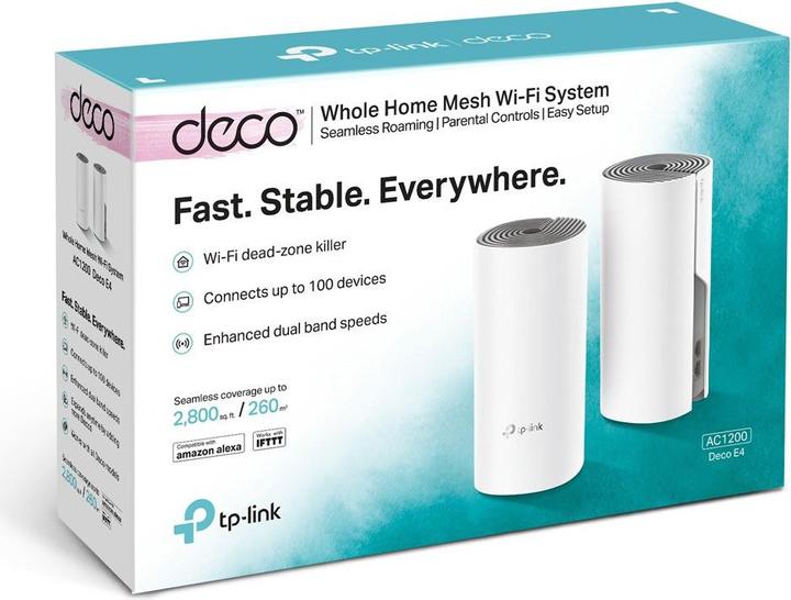 Productafbeelding TP-Link Deco E4 WLAN Mesh Set van 2 (AC1200)