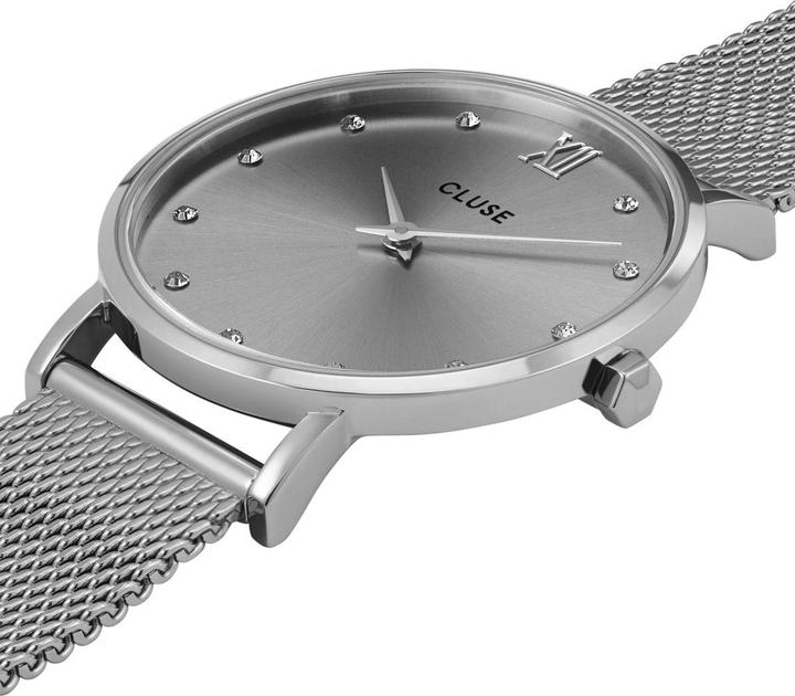 Actual product image Cluse Minuit Mesh Silver (Analogue wristwatch, 33 mm)