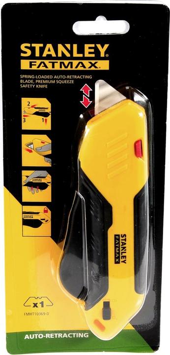 Immagine prodotto Stanley Coltello di sicurezza FATMAX, manico a pinza ( FMHT10369-0 ) + 10 x lame trapezoidali 1992