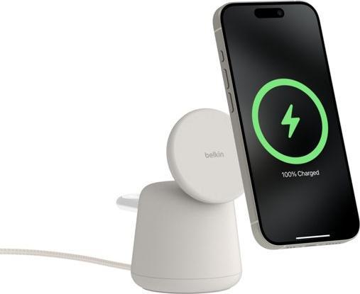 Produktbild Belkin BOOST Charge PRO 15W mag. Lad.Qi2 2in1 sand WIZ027vfH37 (15 W)