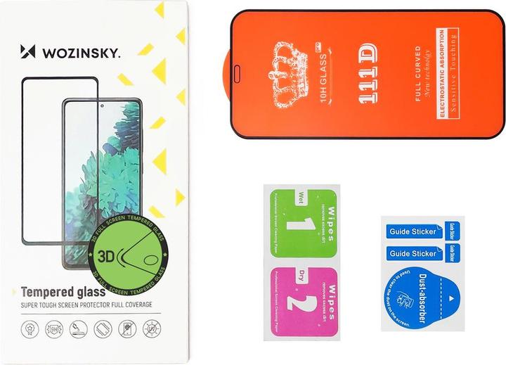 Actual product image Wozinsky super-strong Full Glue full screen tempered glass with Case Friendly frame iPhone 14 / 13 P (1 Piece, Apple iPhone 13)