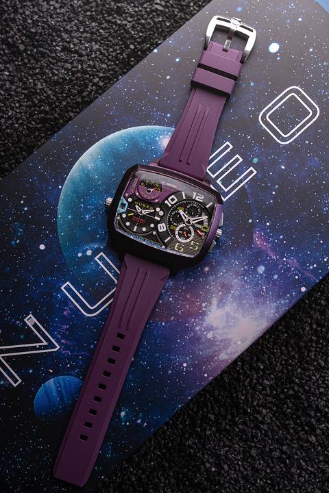 Actual product image Nubeo NB-6084-06 Men's watch Odyssey Triple Time-Zone Limited 58mm 5ATM (Chronograph)