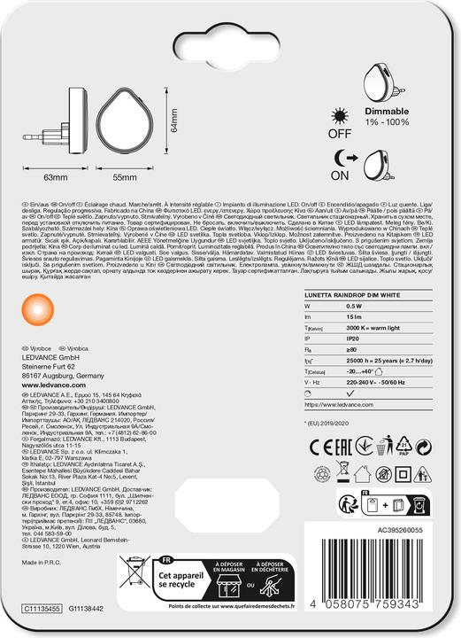 Image du produit Ledvance Lunetta Raindrop