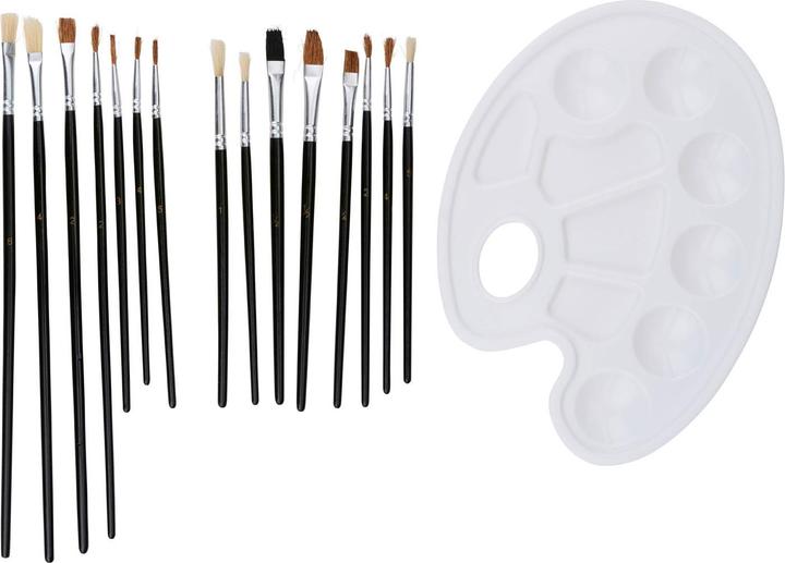 Produktbild Artico Pinsel und Palette, 16dlg.