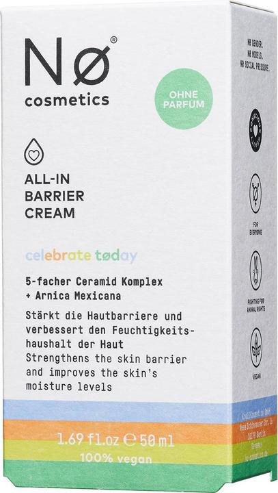 Actual product image Nø Cosmetics All-In Barrier Cream (50 ml, 24h cream)