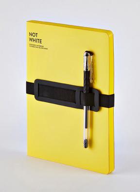 Image du produit Nuuna Carnet non blanc L Light 22 x 16,5 cm, vierge, jaune (22 x 16,5 cm, Blanc, Couverture souple)
