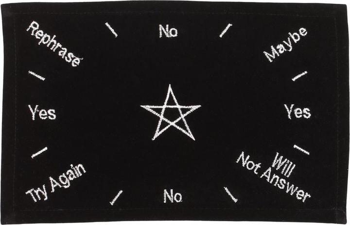 Actual product image Something Different Embroidered Pentacle Pendulum Mat (1 x)