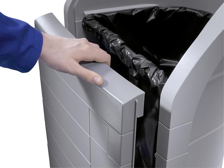 Actual product image Hailo ProfiLine WSB Design Plus XXXL, recyclables collector, 120 litres, silver (120 l)