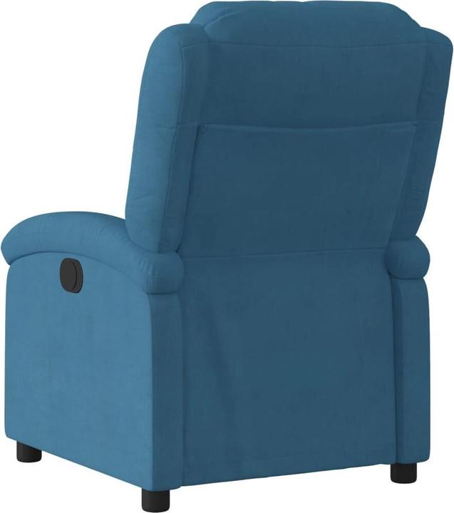 Immagine prodotto VidaXL Poltrona elettrica reclinabile Poltrona TV regolabile Velluto blu