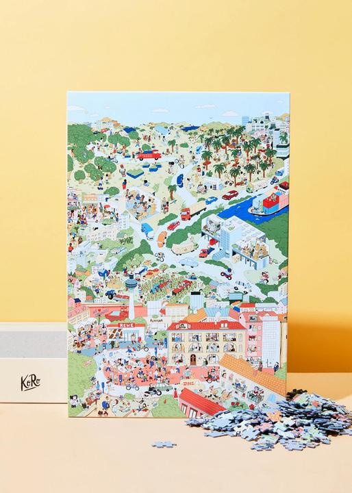 Actual product image KoRo Puzzle "The colourful world" 1000 pieces (1000 pieces)