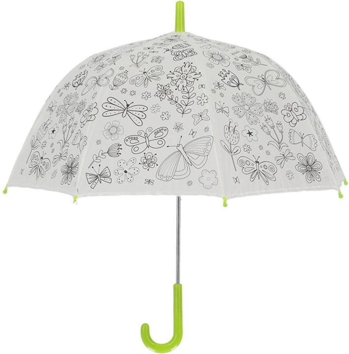 Produktbild Esschert Design Regenschirm Blumen Grün/Weiss