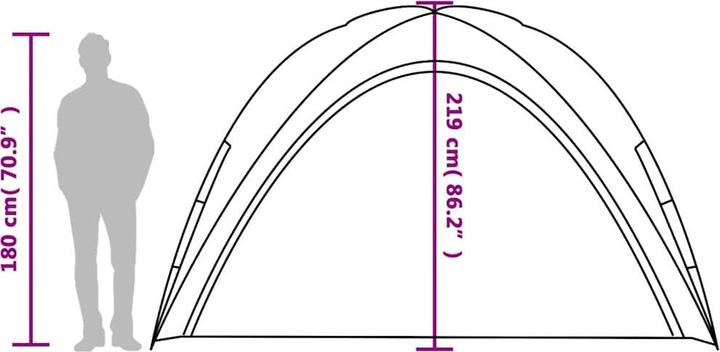Immagine prodotto VidaXL Tenda da festa 190T Taffeta (360 cm, 360 cm)