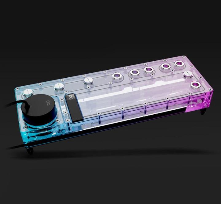 Produktbild Alphacool Core Distro Plate 360 Links mit VPP Pumpe