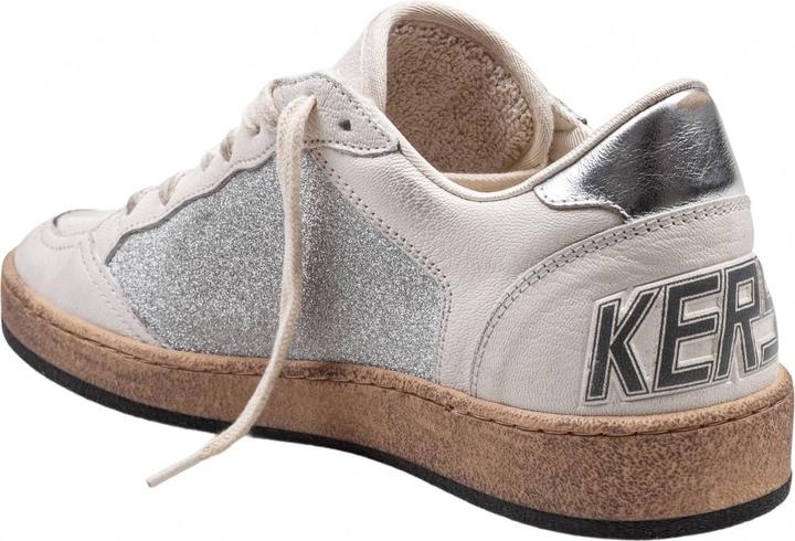 Produktbild Golden Goose ballstar in nappa and glitter natural and silver color (39)