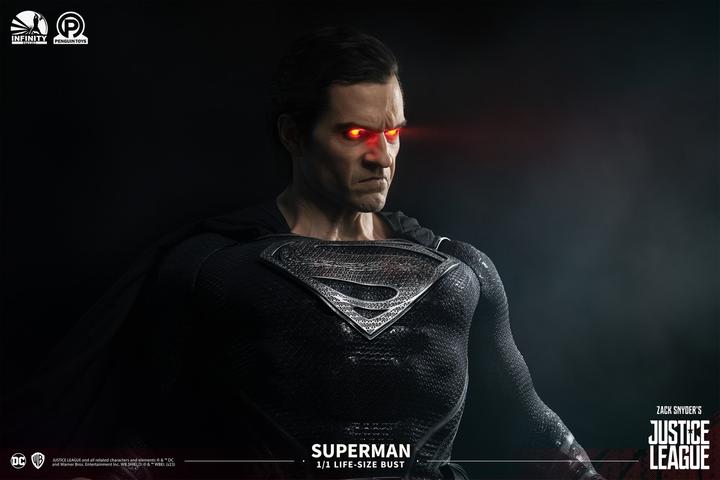 Immagine prodotto Infinity Studios Snyder's Justice League "Superman - Versione Nera" 1/1 Busto a grandezza naturale