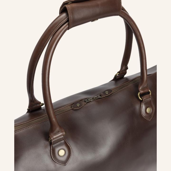 Actual product image Buckle & Seam Leather Weekender Linwood Brown / (37 l, Hand luggage (up to 50 litres))