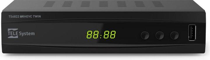 Produktbild Telesystem TELE System TS6822 T2HEVC TWIN Full HD Kabel Schwarz (DVB-T2, DVB-T)