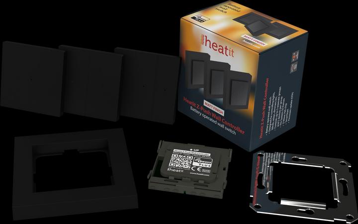 Actual product image Heatit Controls - Interrupteur sans fil Z-Wave+ 700 Z-Push Wall controller