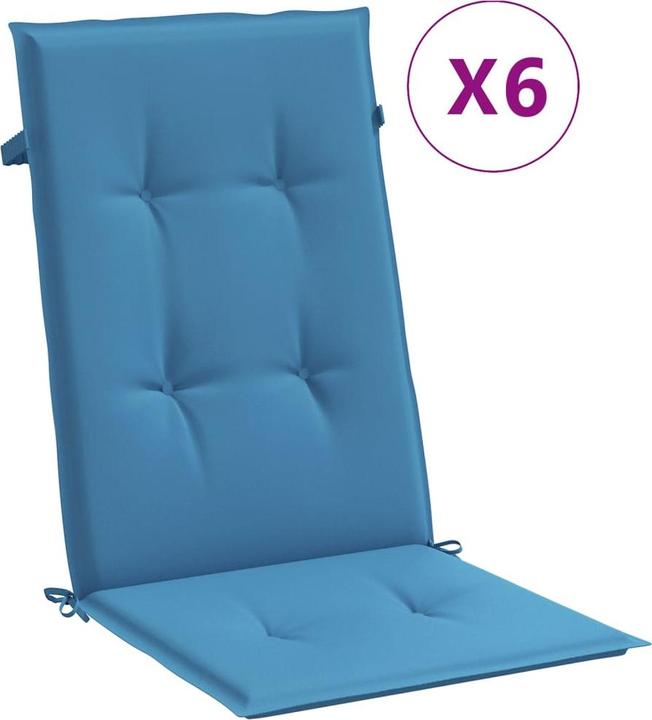 Immagine prodotto VidaXL Cuscini dello schienale alto 6 pezzi in tessuto (120 x 50 x 4 cm)